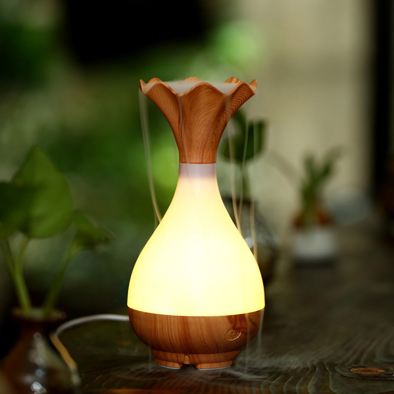 Crystal Aire Light Wood Flower Essential Oil Aroma Diffuser