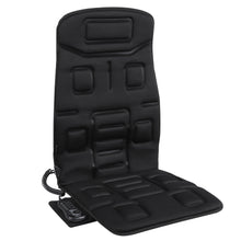 Load image into Gallery viewer, Naipo Black Massage Seat Cushion with 8 Motor Vibrations &amp; 4 Massage Settings
